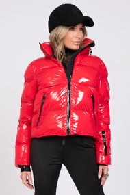 NIKKIE GSTAAD LAQUER SKI JACKET