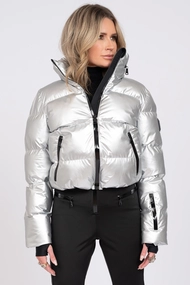 NIKKIE GSTAAD METALLIC SKI JACKET