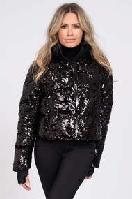 NIKKIE GSTAAD SEQUIN SKI JACKET