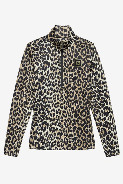 NIKKIE NANTES LEOPARD SKI PULLY