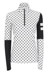ONE MORE T-NECK WITH HALF ZIP
