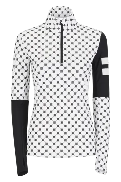 ONE MORE T-NECK WITH HALF ZIP