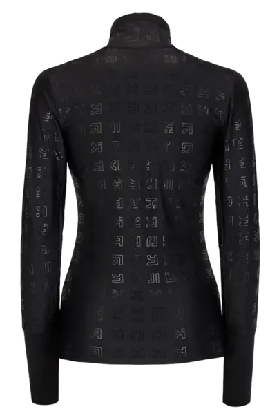 ONE MORE TURTLENECK WITH HALF ZIP PRINTED