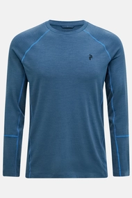PEAK PERFORMANCE M MAGIC CREW WOOL-BLEND BASELAYER