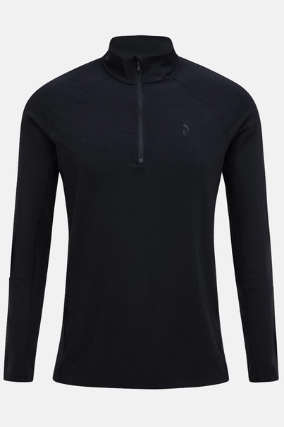 PEAK PERFORMANCE M MAGIC HALF ZIP WOOL-BLEND BASE