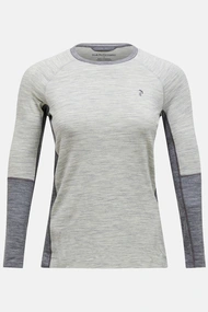 PEAK PERFORMANCE W MAGIC CREW WOOL-BLEND BASELAYER