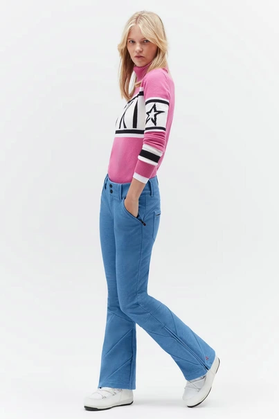 PERFECT MOMENT ARCTIC FLARE PANT DENIM