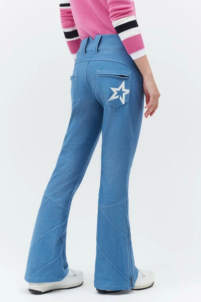 PERFECT MOMENT ARCTIC FLARE PANT DENIM