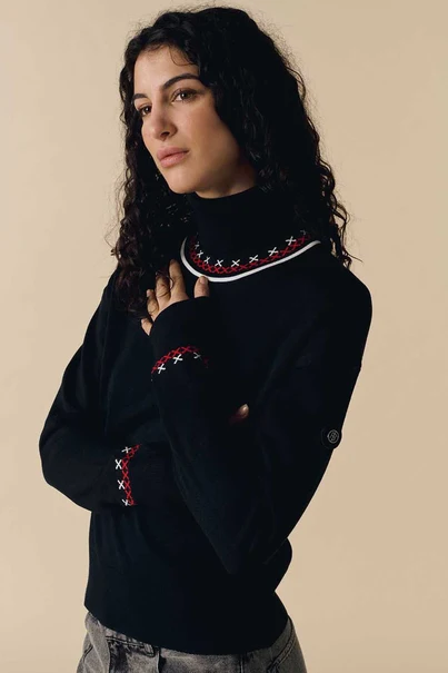 POIVRE BLANC ALBA KNIT PULLOVER