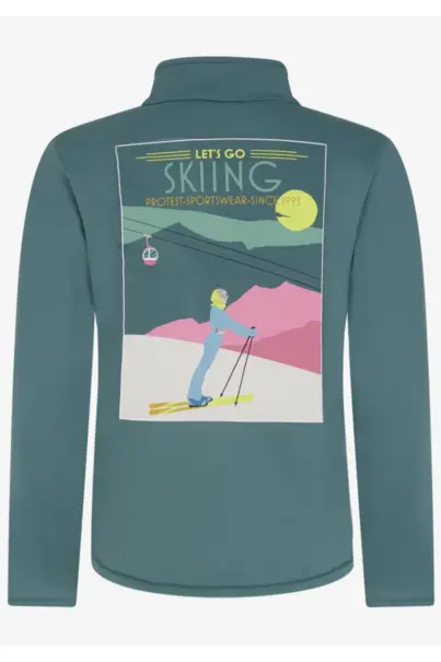 PROTEST DESRA JR 1/4 ZIP ACTIVE TOP
