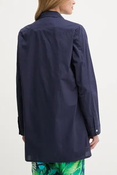 RALPH LAUREN LOGO EMBROIDERED SHIRTCOVER UP