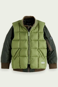 SCOTCH&SODA PADDED GILET & BOMBER JACKET