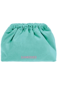SORBET ISLAND VELVET CLUTCH BAG