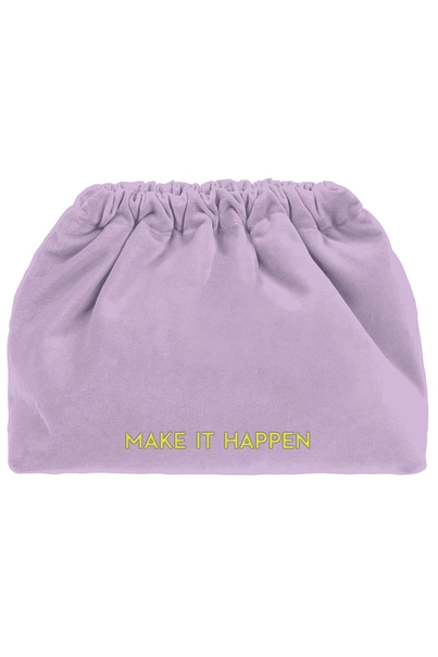 SORBET ISLAND VELVET CLUTCH BAG