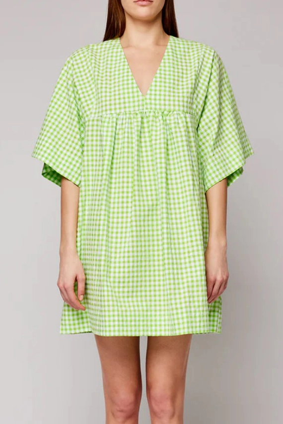 SUNDEK V-NECK DRESS