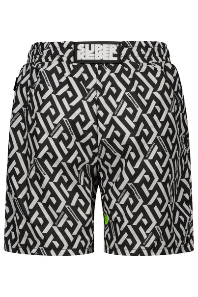 SUPERREBEL BAY ALL-OVER SWIM SHORT