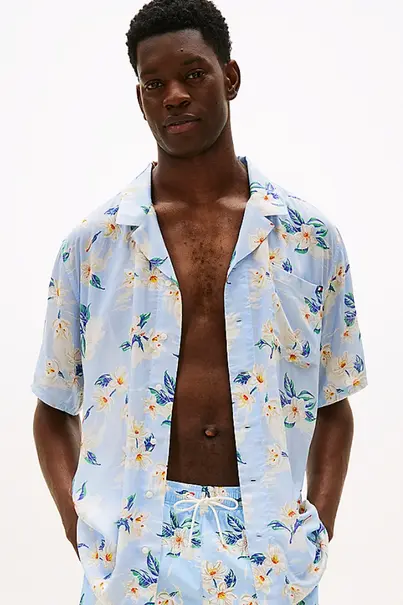 TOMMY HILFIGER BOWLING SHIRT PRINT