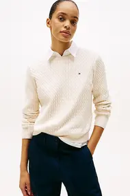 TOMMY HILFIGER CABLE C-NK LS SWEATSHIRT
