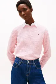 TOMMY HILFIGER CABLE C-NK LS SWEATSHIRT