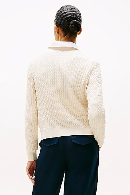TOMMY HILFIGER CABLE C-NK LS SWEATSHIRT