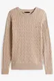 TOMMY HILFIGER CLASSIC COTTON CABLE CREW NECK