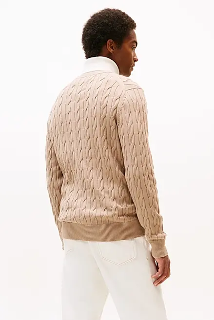 TOMMY HILFIGER CLASSIC COTTON CABLE CREW NECK