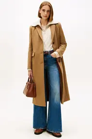 TOMMY HILFIGER CLASSIC SB WOOL REGULAR MAXI COAT