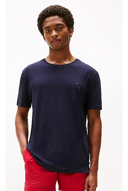 TOMMY HILFIGER CREW NECK SLUB TEE