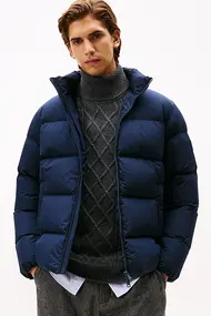 TOMMY HILFIGER DOWN STAND PUFFER JACKET