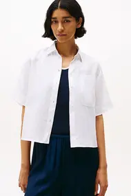 TOMMY HILFIGER ESS LINEN RELAXED S/S SHIRT
