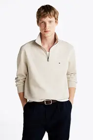 TOMMY HILFIGER ESSENTIAL FLEECE 1/4 ZIP