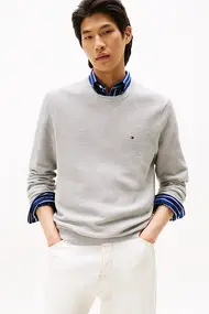 TOMMY HILFIGER ESSENTIAL STRUCTURE CREW NECK