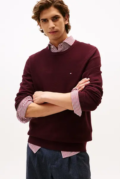 TOMMY HILFIGER ESSENTIAL STRUCTURE CREW NECK