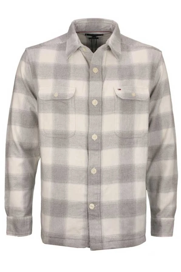 TOMMY HILFIGER FLANNEL CHECK SHIRT JACKET