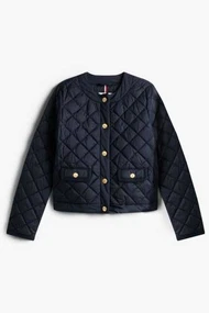 TOMMY HILFIGER G/BUTTON QUILTED REGULAR JACKET