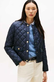 TOMMY HILFIGER G/BUTTON QUILTED REGULAR JACKET
