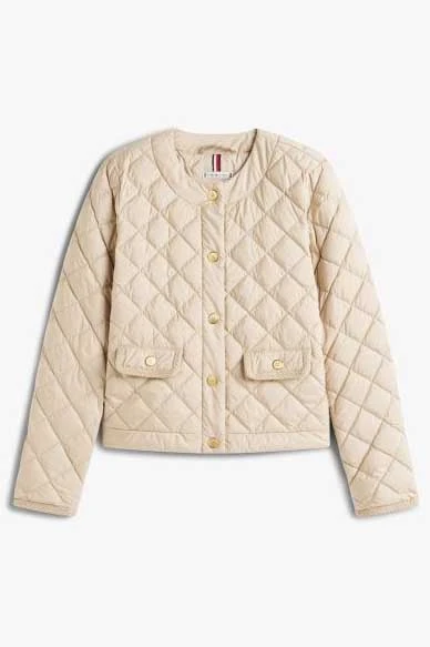 TOMMY HILFIGER G/BUTTON QUILTED REGULAR JACKET