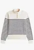 TOMMY HILFIGER JERSEY GOLD BTN MOCK-NK SWEATER
