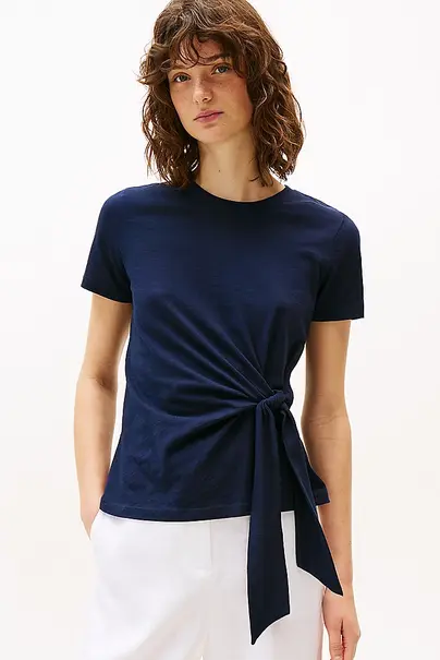TOMMY HILFIGER KNOT BOAT-NK SS TEE