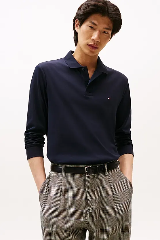TOMMY HILFIGER L/S LIQUID COTTON REG POLO