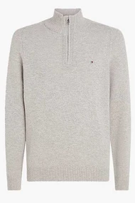 TOMMY HILFIGER LAMBSWOOL ZIP MOCK