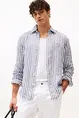 TOMMY HILFIGER LINEN ESSENTIAL STRIPE RF SHIRT