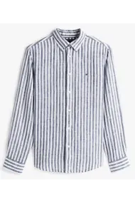 TOMMY HILFIGER LINEN ESSENTIAL STRIPE RF SHIRT
