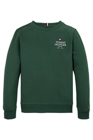 TOMMY HILFIGER LOGO PUFF EMRB REG SWEATSHIRT