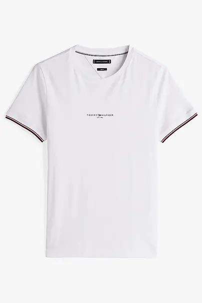 TOMMY HILFIGER LOGO TIPPED TEE