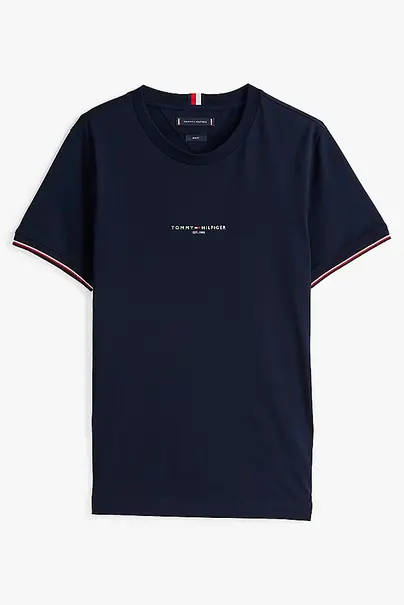 TOMMY HILFIGER LOGO TIPPED TEE