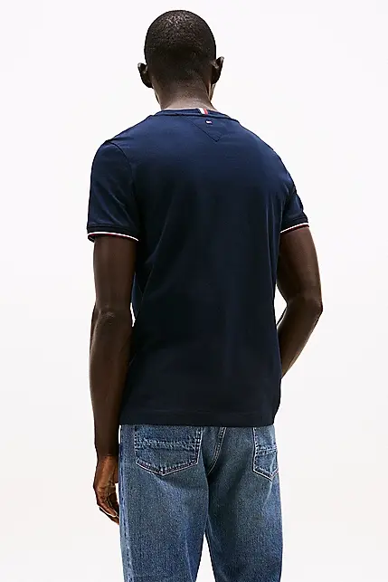 TOMMY HILFIGER LOGO TIPPED TEE