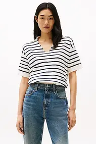 TOMMY HILFIGER MINI STP CO OPEN POLO SS SWT