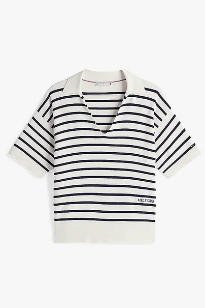 TOMMY HILFIGER MINI STP CO OPEN POLO SS SWT