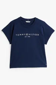 TOMMY HILFIGER MODERN CAP SLV CORP LOGO TEE